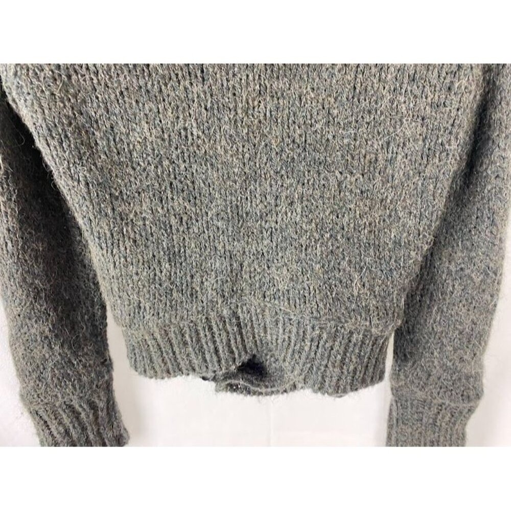 Twelfth Street By Cynthia Vincent Gray  Alpaca Blend Sweater Jacket style# S9517 - Picture 14 of 14